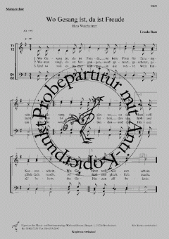 Wo Gesang ist, da ist Freude (Ursula Butt) 