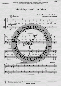 Viele Dinge schenkt das Leben 