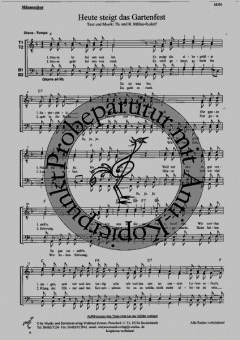 Heute steigt das große Fest (R.+ Th. Möller-Rudolf) 