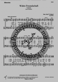 Wahre Freundschaft, Op.652/3 