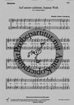 Auf unsrer schönen bunten Welt (Günter Guttenberg) 