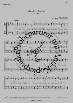An die Heimat 