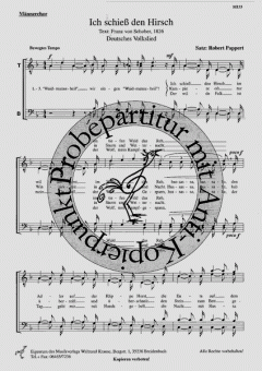 Ich schiess den Hirsch 