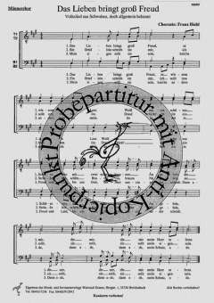 Das Lieben bringt gross Freud 