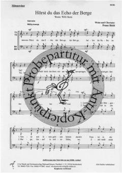 Hörst du das Echo der Berge (Franz Biebl) 