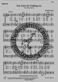 Nun kehrt der Frühling ein (Heinz Reichwein) 