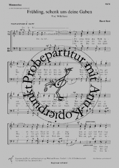 Frühling, schenk uns deine Gaben (Horst Best) 