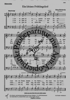Ein kleines Frühlingslied (Heinz Reichwein) 