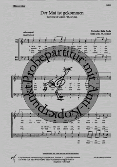 Der Mai ist kommen (Lacht die Sonne) (Bela Anda) 