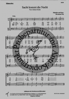 Sacht kommt die Nacht (Hermann Irle) 