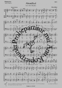 Abendlied (Der Tag geht still zu Ende) (Horst Best) 