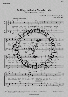 Still legt sich des Abends Hülle (Horst Best) 