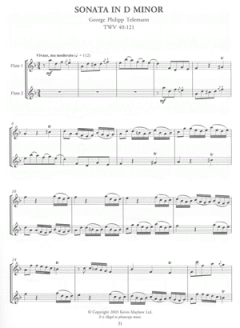 6 Canonic Sonatas von Georg Philipp Telemann 