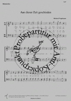 Aus dieser Zeit geschieden (Richard Vogelmann) 