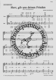 Herr, gib uns den Frieden (Heinz Reichwein) 