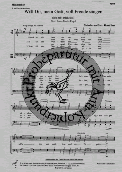Will Dir, mein Gott, voll Freude singen (Horst Best) 