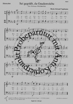 Sei gegrüsst, du Gnadenreiche (Richard Vogelmann) 