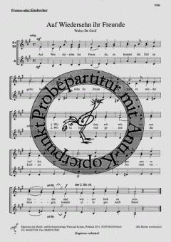 Auf Wiedersehn ihr Freunde (Walter Degreif) 
