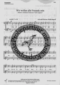 Wir wollen alle Freunde sein 