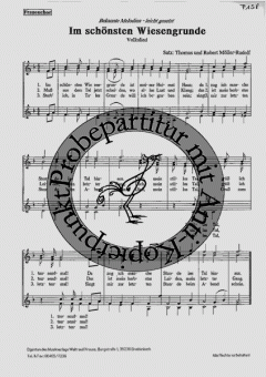 Im schönsten Wiesengrunde (Friedrich Silcher) 