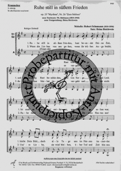 Ruhe still in süssem Frieden 