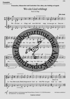 Wo ein Lied erklingt (Bela Anda) 