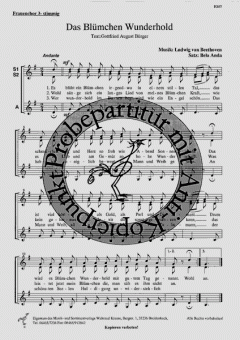 Das Blümchen Wunderhold (Ludwig van Beethoven) 