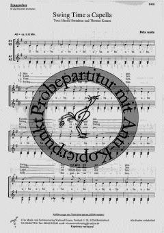 Swing Time A Cappella (Bela Anda) 