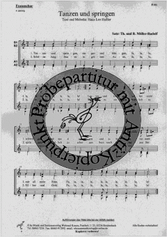 Tanzen und springen (Hans Leo Haßler) 