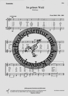 Im grünen Wald (Franz Biebl) 