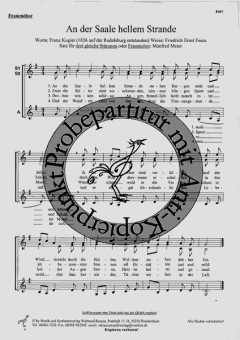 An der Saale hellem Strande (Friedrich Ernst Fesca) 
