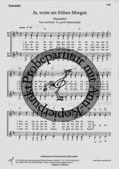 Ja, wenn am frühen Morgen (R.+ Th. Möller-Rudolf) 