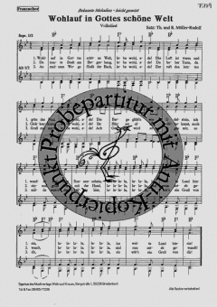 Wohlauf in Gottes schöne Welt 