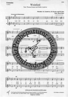 Weinlied von Rudolf Krause 