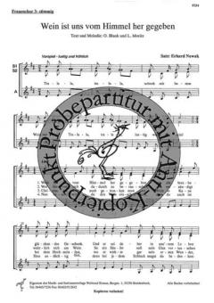 Wein ist uns vom Himmel her gegeben 