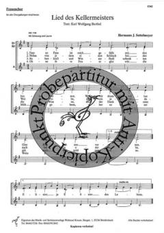 Lied des Kellermeisters (Hermann J. Settelmeyer) 