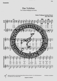 Das Veilchen (W.A. Mozart) 