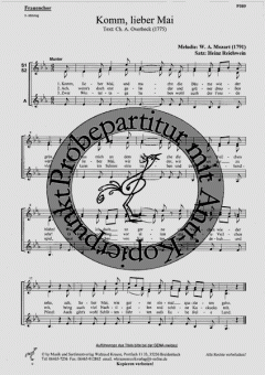 Komm, lieber Mai (W.A. Mozart) 