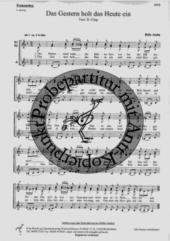 Das Gestern holt das Heute ein (Bela Anda) 