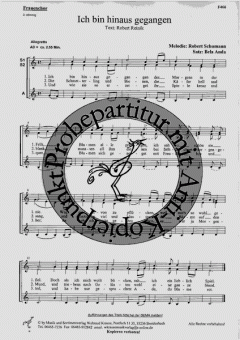 Ich bin hinaus gegangen (Robert Schumann) 