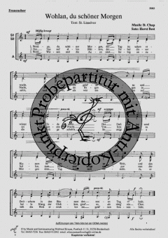 Wohlan, du schöner Morgen (Dick Chap) 