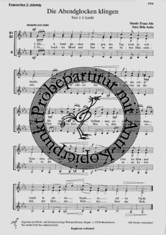 Die Abendglocken klingen (Franz Abt) 