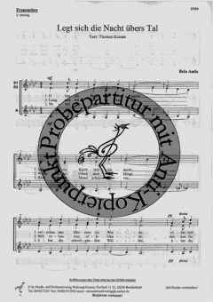 Legt sich die Nacht übers Tal 