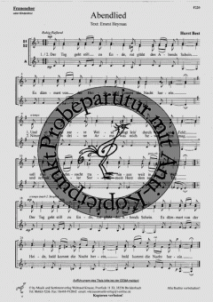 Abendlied von Horst Best 