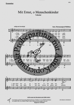 Mit Ernst o Menschenkinder 