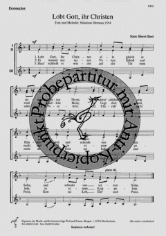 Lobt Gott, ihr Christen (Nikolaus Herman) 