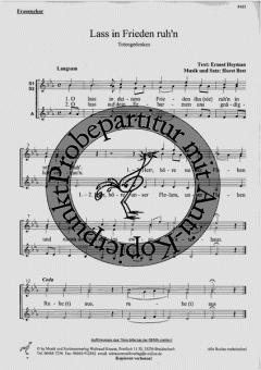 Lass in Frieden ruhn (Horst Best) 