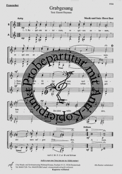 Grabgesang von Horst Best 