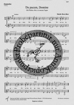 Da pacem, Domine (Horst Best) 