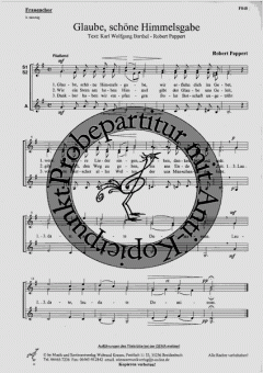 Glaube, schöne Himmelsgabe (Robert Pappert) 